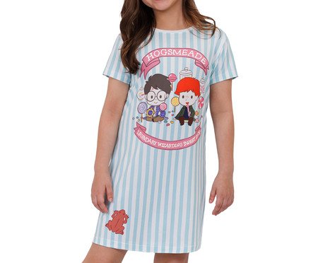 Camisola Manga Curta Infantil Hogsmeade Branco | Westwing