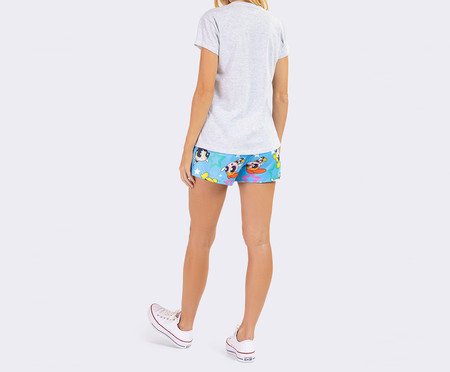 Pijama Manga Curta Meninas Superpoderosas Mescla | Westwing