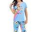 Pijama Manga Curta Infantil com Calça Meninas Superpoderosas Azul, blue | WestwingNow