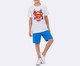 Pijama Manga Curta com Bermuda Masculino Infantil Mashups Branco, white | WestwingNow