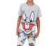 Pijama Manga Curta Infantil Masculino Perna Longa Mescla, grey | WestwingNow