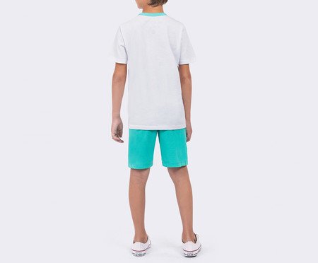 Pijama Manga Curta Masculino Infantil Feijõezinhos Mágicos Branco | Westwing