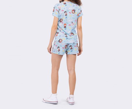 Pijama Manga Curta Harry Potter Azul | Westwing