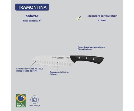 Faca Santoku Solutta | Westwing