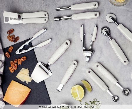 Abridor de Latas em Inox Utilita Branco | Westwing