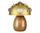 Luminária Mini Cogumelo Dourado e Freijó, gold | WestwingNow