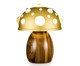 Luminária Mini Cogumelo Dourado e Imbuia, gold | WestwingNow