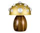 Luminária Mini Cogumelo Dourado e Imbuia, gold | WestwingNow
