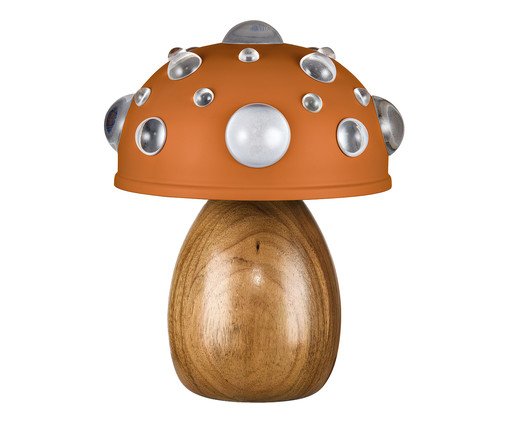 Luminária Mini Cogumelo Terracota e Freijó, brown | WestwingNow