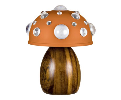 Luminária Mini Cogumelo Terracota e Imbuia, brown | WestwingNow
