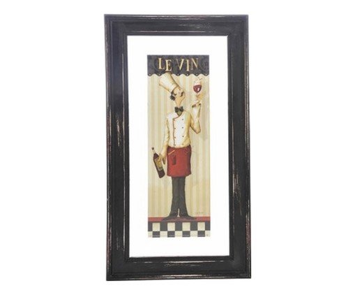 Quadro Chefe Com Vinho E Café Cinza, Cinza | WestwingNow