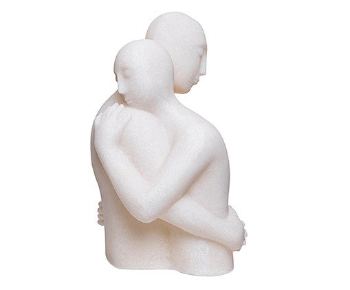 Escultura Casal Abraçado, Branco | WestwingNow