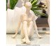 Escultura Mulher Pensativa Creme, Bege | WestwingNow