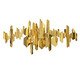 Escultura De Parede Tubos 3D Inox, Dourado | WestwingNow