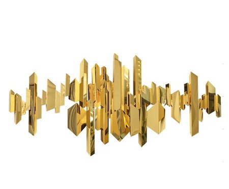 Escultura De Parede Tubos 3D Inox | Westwing