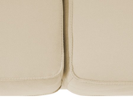 Sofá Ettore 4 Lugares em Tecido Off White | Westwing