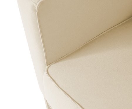 Sofá Ettore 4 Lugares em Tecido Off White | Westwing