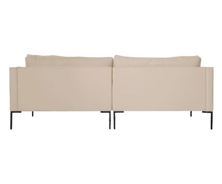 Sofá Ettore 4 Lugares em Tecido Off White | Westwing