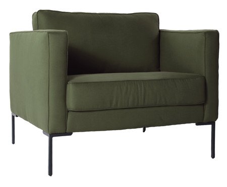 Poltrona Ettore em Tecido Verde | Westwing
