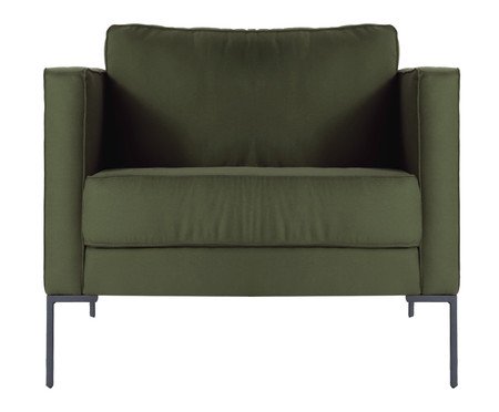 Poltrona Ettore em Tecido Verde | Westwing