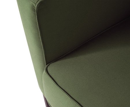Poltrona Ettore em Tecido Verde | Westwing
