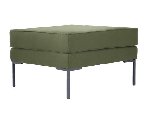 Pufe Ettore em Tecido Verde, green | WestwingNow