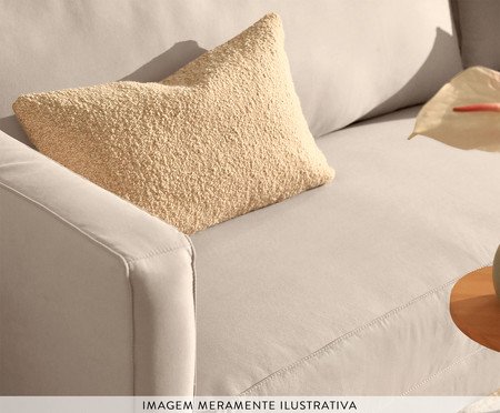 Poltrona Ettore em Tecido Off White | Westwing