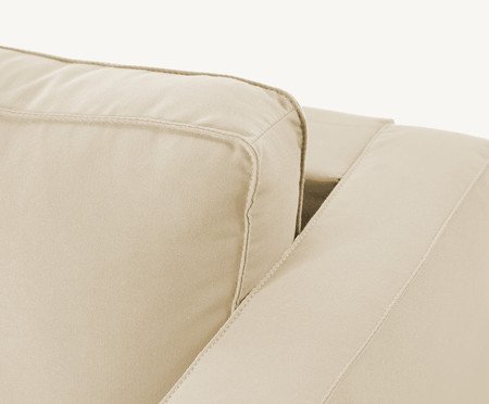 Poltrona Ettore em Tecido Off White | Westwing