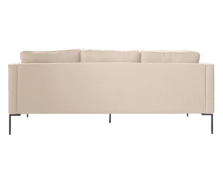 Sofá Ettore 3 Lugares em Tecido Off White | Westwing