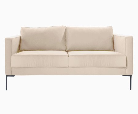 Sofá Ettore 2 Lugares em Tecido Off White | Westwing