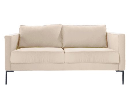 Sofá Ettore 2 Lugares em Tecido Off White | Westwing