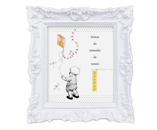 Quadro Vitoriana do Tamanho de Nossos Sonhos Boy, white | WestwingNow