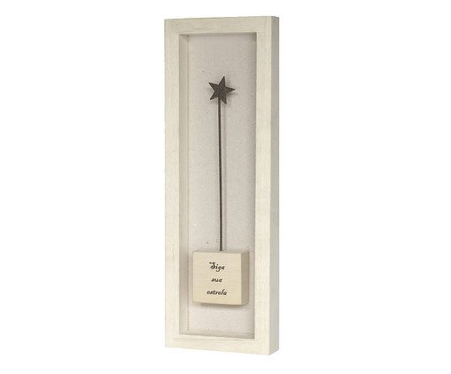 Quadro Decorativo Siga Sua Estrela, brown | WestwingNow