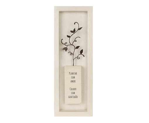 Quadro Decorativo Plantar com Amor, brown | WestwingNow