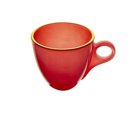 Jogo de Xícaras e Pires com Fio de Ouro Milky Rosa | Westwing