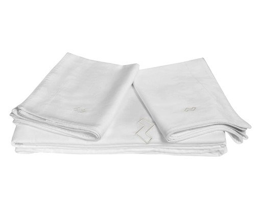 Jogo de Lençol Zissou Branco, white | WestwingNow