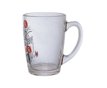Caneca de Vidro Quero Posso