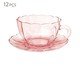 Jogo de Xícaras para Chá Peach Rosa, Rosa | WestwingNow