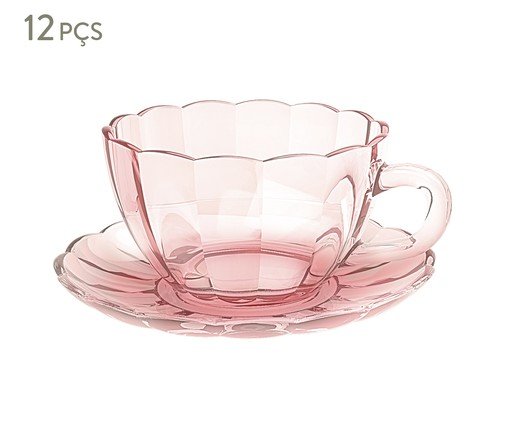 Jogo de Xícaras para Café Peach Rosa, Rosa | WestwingNow