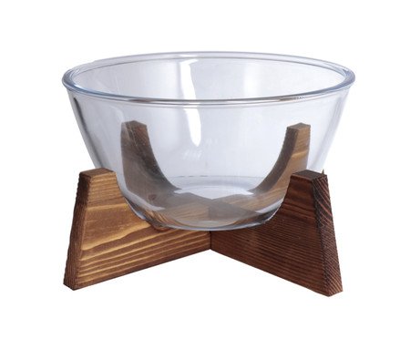 Bowl Boro com Suporte Acacia | Westwing