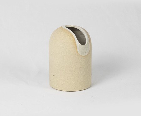 Vaso Cerne Off-White e Branco | Westwing