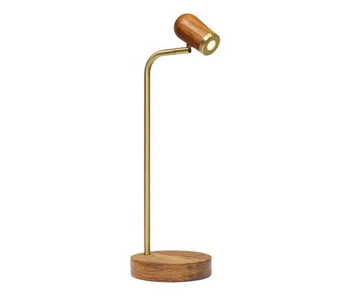 Luminária Farol de Castilhas Madeira Bivolt, brown | WestwingNow
