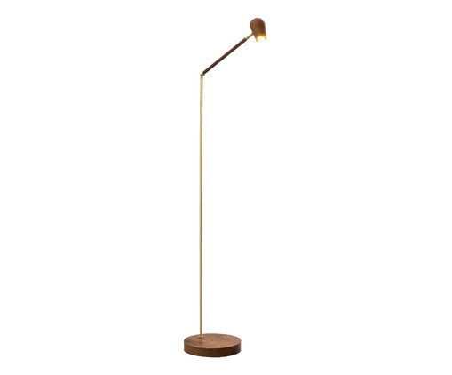 Luminária de Piso Ostra Madeira Bivolt, brown | WestwingNow