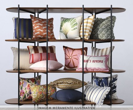 Capa de Almofada Estampada Flô Terracota | Westwing