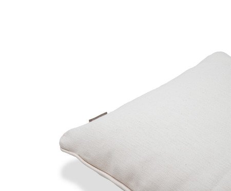 Capa de Almofada Retângular com Cordonê Branco | Westwing