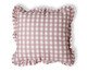 Capa de Almofada Estampada com Babados Vichy Elena Rosa, pink | WestwingNow