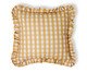 Capa de Almofada Estampada com Babados Vichy Elena Amarelo, yellow | WestwingNow