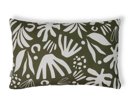 Capa de Almofada Retângular Estampada Floral Henri Verde | Westwing