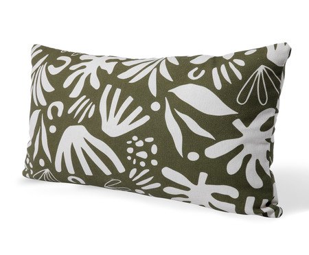Capa de Almofada Retângular Estampada Floral Henri Verde | Westwing