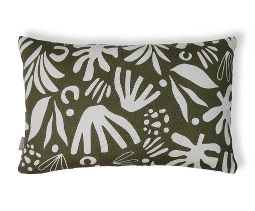 Capa de Almofada Retângular Estampada Floral Henri Verde, green | WestwingNow